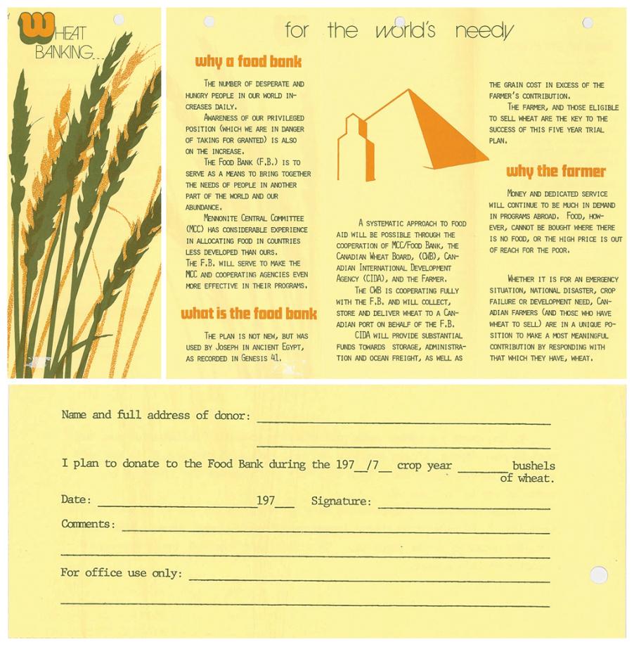MCC Food Bank brochure 1976-77.