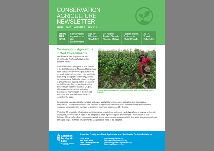 Conservation Agriculture Newsletter