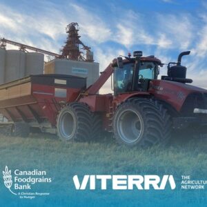 Tractor in front of Viterra terminal