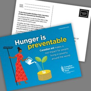 Canadian Aid Postcard