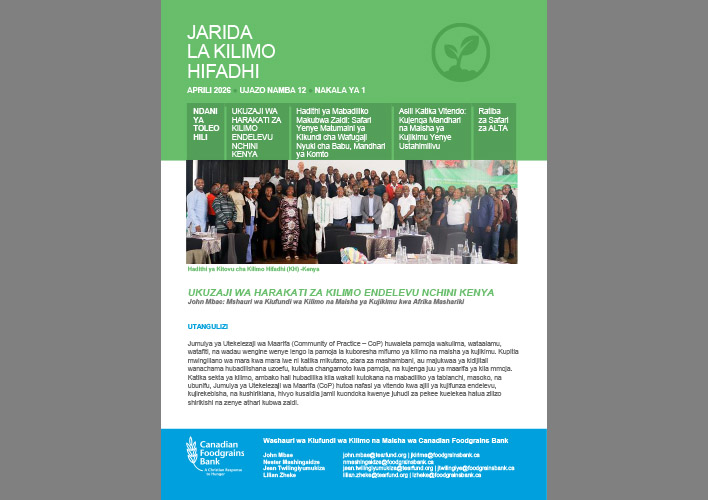 Conservation Agriculture Newsletter